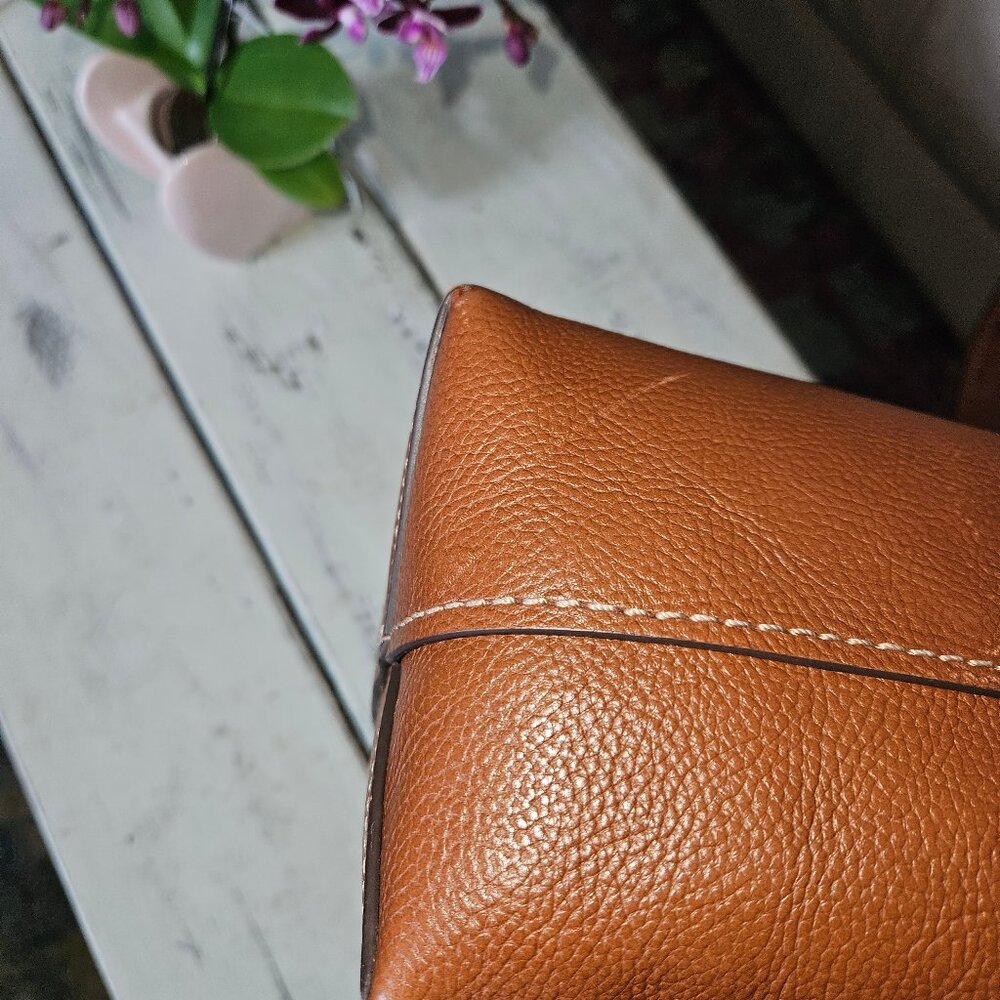 Fossil Jesse Bucket Shoulder Bag, Medium Brown - Picture 7 of 9